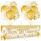 50th Wedding Anniversary Decorations White Gold (White Gold/Champagne)